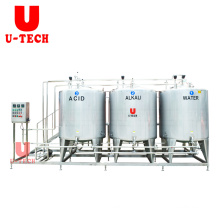 Automatic Food Grade Stainless Steel cip pipe washing cleaning system equipment for juices and milks